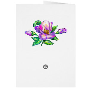Gracias Tarjeta Hermosas Flores Púrpura