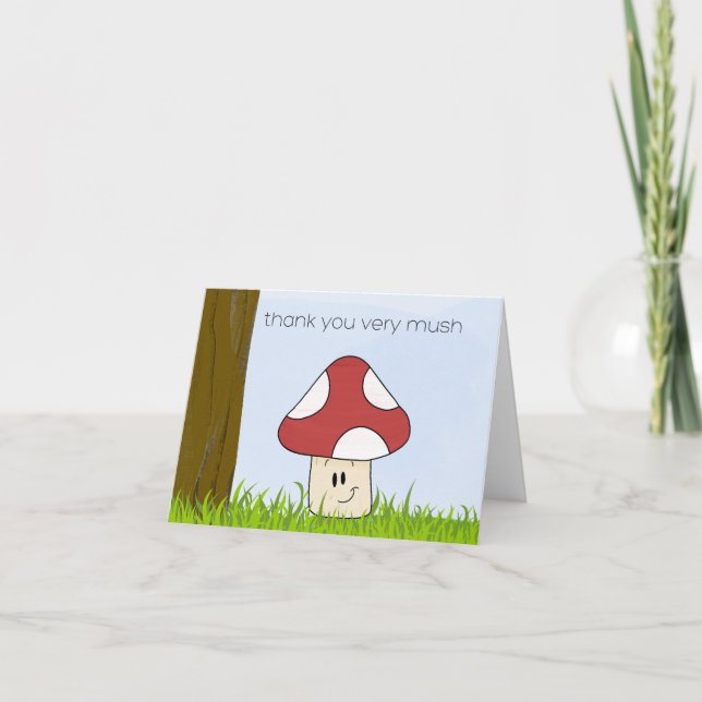 Gracias tarjeta Mush (Anverso)