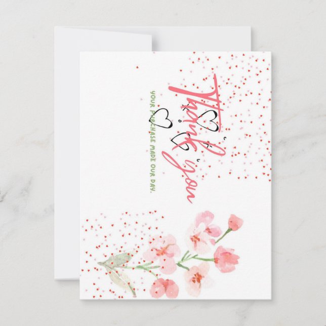 GRACIAS TARJETA PARA CLIENTES, PARA PEQUEÑAS EMPRE (Anverso)