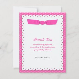 Gracias tarjeta plana Baby Shower