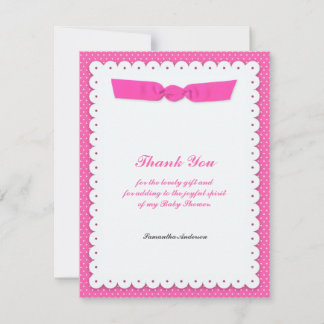 Gracias tarjeta plana Baby Shower