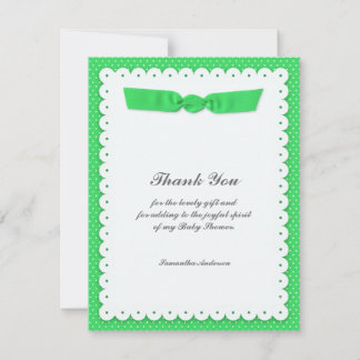 Gracias tarjeta plana Baby Shower