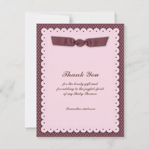Gracias tarjeta plana Baby Shower