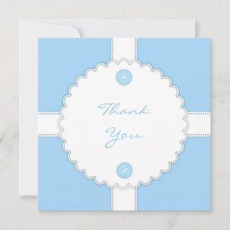 Gracias tarjeta plana Dantel de Baby Shower