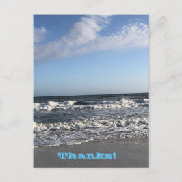 Gracias, tarjeta postal de vacaciones