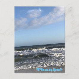 Gracias, tarjeta postal de vacaciones