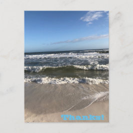 Gracias, tarjeta postal de vacaciones