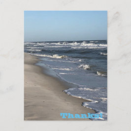 Gracias, tarjeta postal de vacaciones