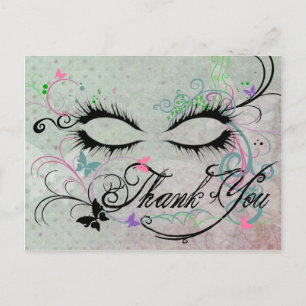 Gracias tarjeta postal Masquerade