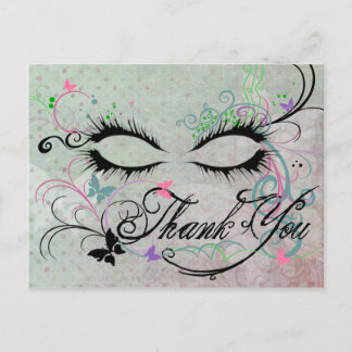Gracias tarjeta postal Masquerade