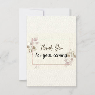 Gracias tarjetas acuarela elemento eucalipto.