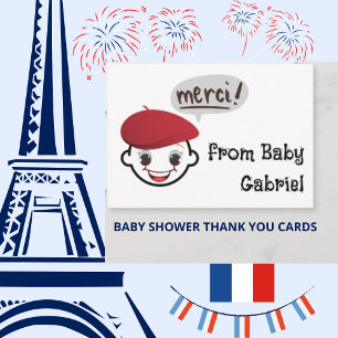 ¡Gracias! Tarjetas de agradecimiento para Baby Sho