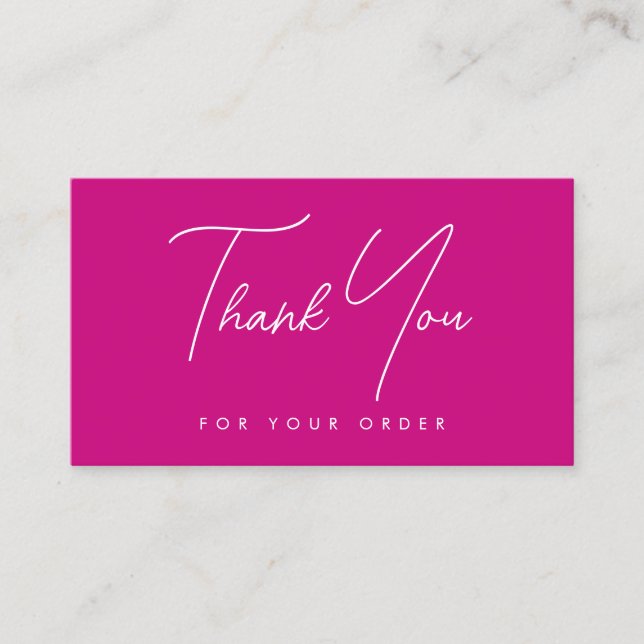 Gracias Tarjetas De Negocios Elegante Moderno De M (Anverso)