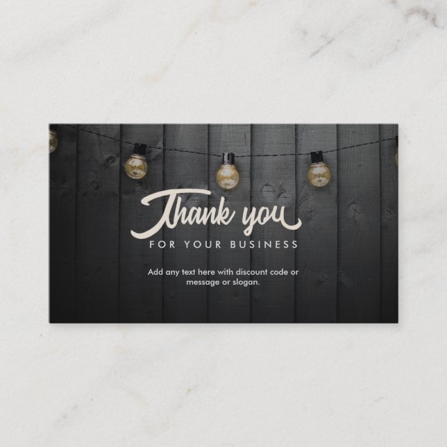 Gracias tarjetas de presentación (Anverso)