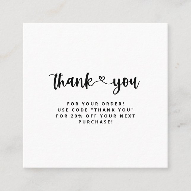 Gracias Tarjetas de visita Gracias Insertar Tarjet (Anverso)