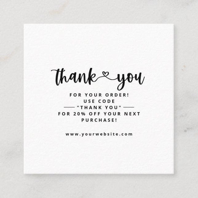 Gracias Tarjetas de visita Gracias Insertar Tarjet (Anverso)