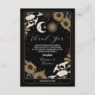 Gracias Tarot Sun Moon Tarjetas de matrimonio alin