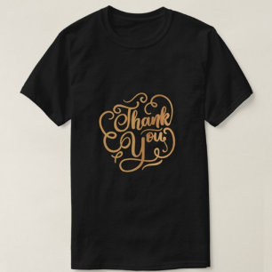 Gracias tipografía camisetas de hombres negros