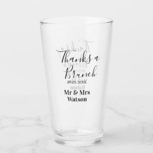 Gracias un brunch post boda nombre fecha simple 