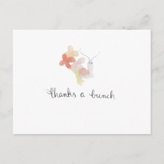 Gracias un montón caracol tarjeta postal de agrade