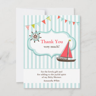Gracias Vela Tarjeta Llanta Baby Shower