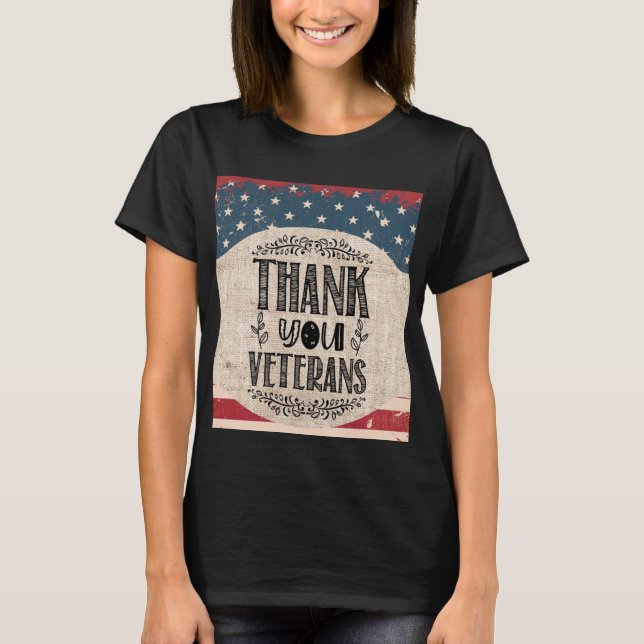 Gracias veteranos camiseta (Anverso)