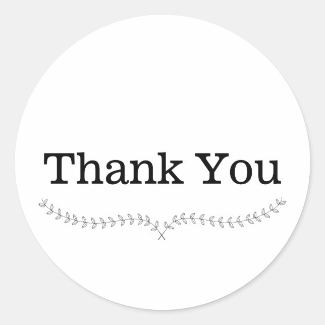 Gracias Wreath Pegatina (Anverso)