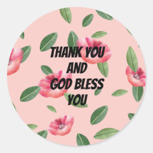 Gracias Y Que Dios Te Bendiga Pegatina