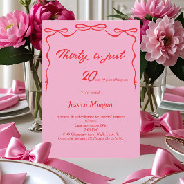 Graciosa 30.ª Invitación de cumpleaños editable