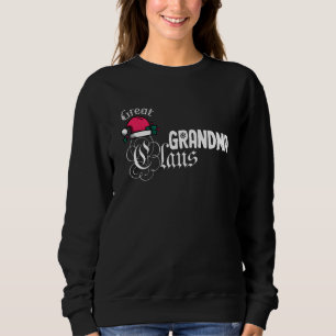 Graciosa Abuela Claus Familia Santa Top Humor Chri