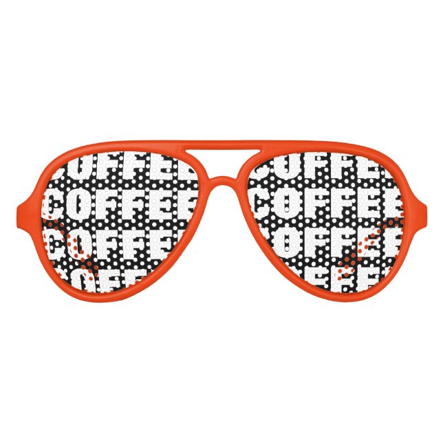 Graciosa adicción al café fiesta sombras gafas de  (Anverso)