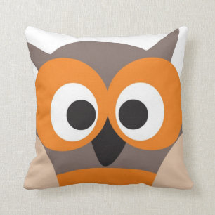 Graciosa almohada de búho con mirador