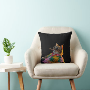 Graciosa almohada de vacaciones para gato - Regalo