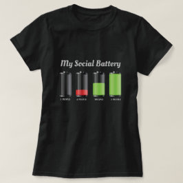 Graciosa Batería Social de la Vida Damas Camiseta