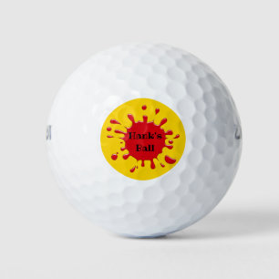 Graciosa bola de golf personalizada Splat