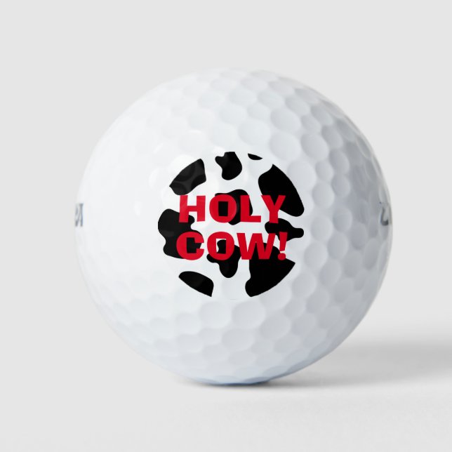 Graciosa bola de golf Wilson con manchas de vaca h (Anverso)