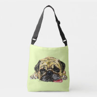 Graciosa bolsa de Crossbody con Perro Pug - Tus Co