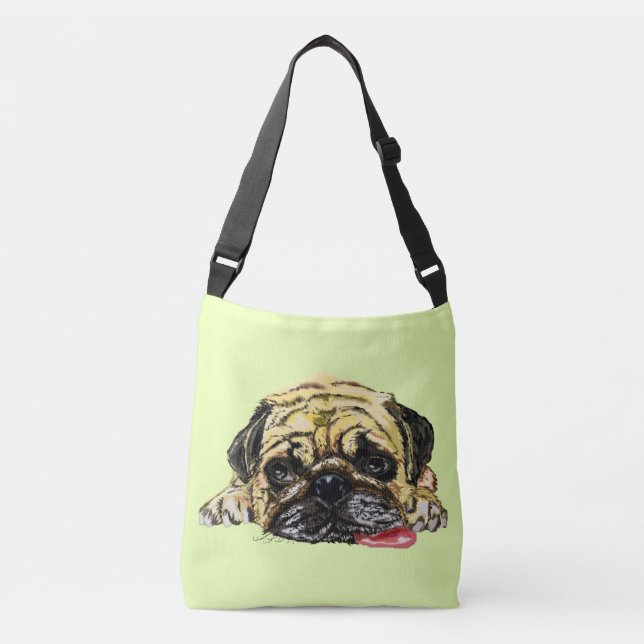 Graciosa bolsa de Crossbody con Perro Pug - Tus Co (Anverso)