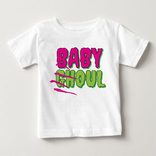 Graciosa burla ingeniosa camiseta de 'Baby Ghoul' (Anverso)