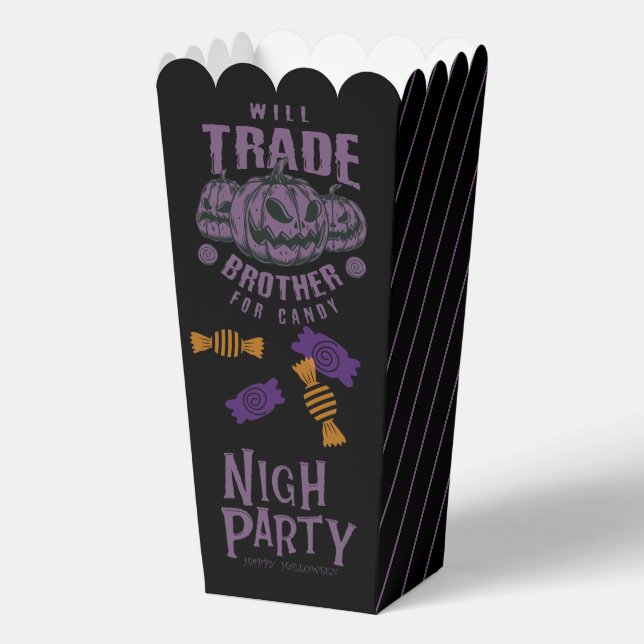Graciosa caja de palomitas de Halloween - Will Tra (Anverso)