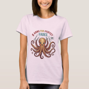 Graciosa Camisa De Barber Octopus - Estilo De Pelo