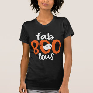 Graciosa Camisa de Boo de Halloween, fantasma blan