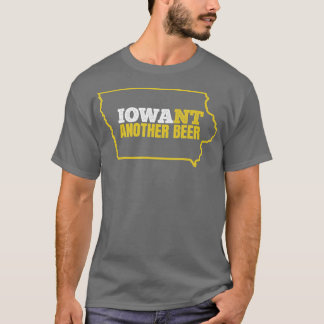 Graciosa Camisa De Cerveza IowaMolesto Mapa Estata