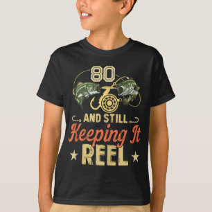 Graciosa Camisa De Pescador De Cumpleaños 80 Para