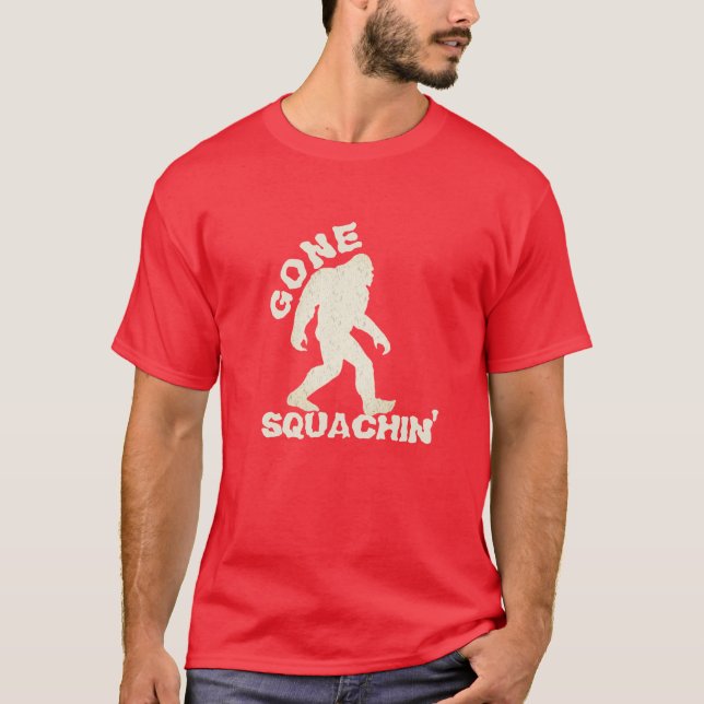 Graciosa Camisa De Pie Grande, Tee De Squatchin De (Anverso)