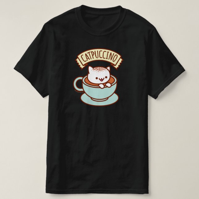 Graciosa Camiseta Cat - "CATPUCCINO" (Diseño del anverso)