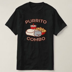 Graciosa camiseta Cat - Combo PURRITO