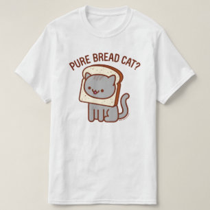 Graciosa Camiseta Cat - "¿GATO DE PAN PURO?"