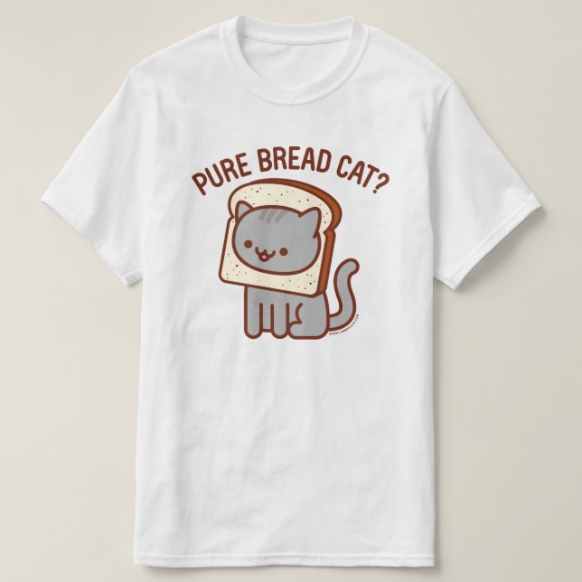 Graciosa Camiseta Cat - "¿GATO DE PAN PURO?" (Diseño del anverso)