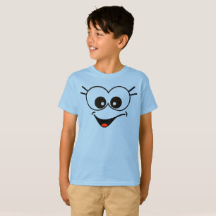 Graciosa camiseta con cara sonriente